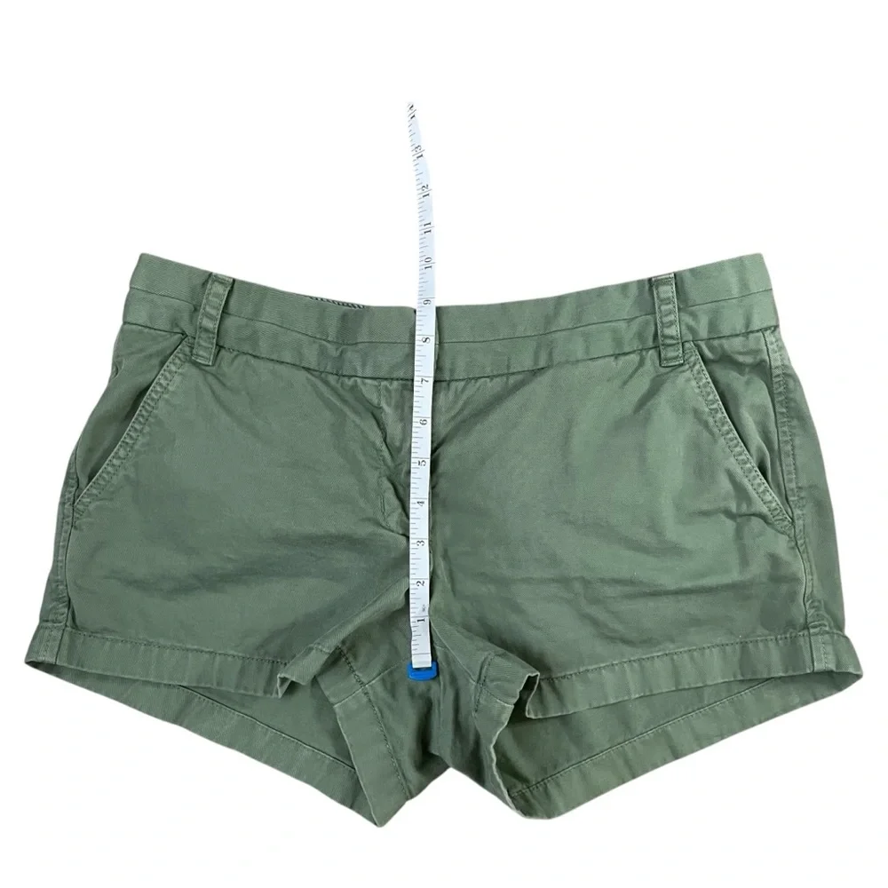 J. Crew Sage Green‎ Chino Shorts Size 8 Casual Preppy Summer